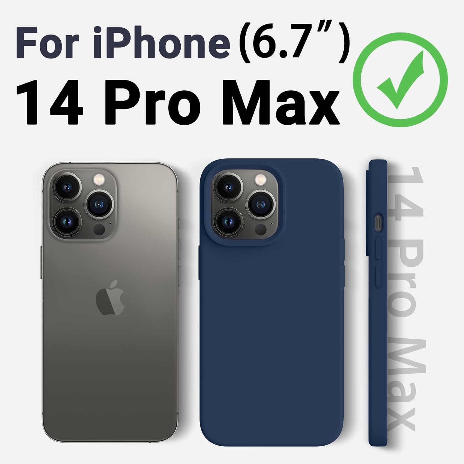 aotesier shockproof series iphone 14 pro max case silicone ultra slim thin cover full body protective phone case for iph 3