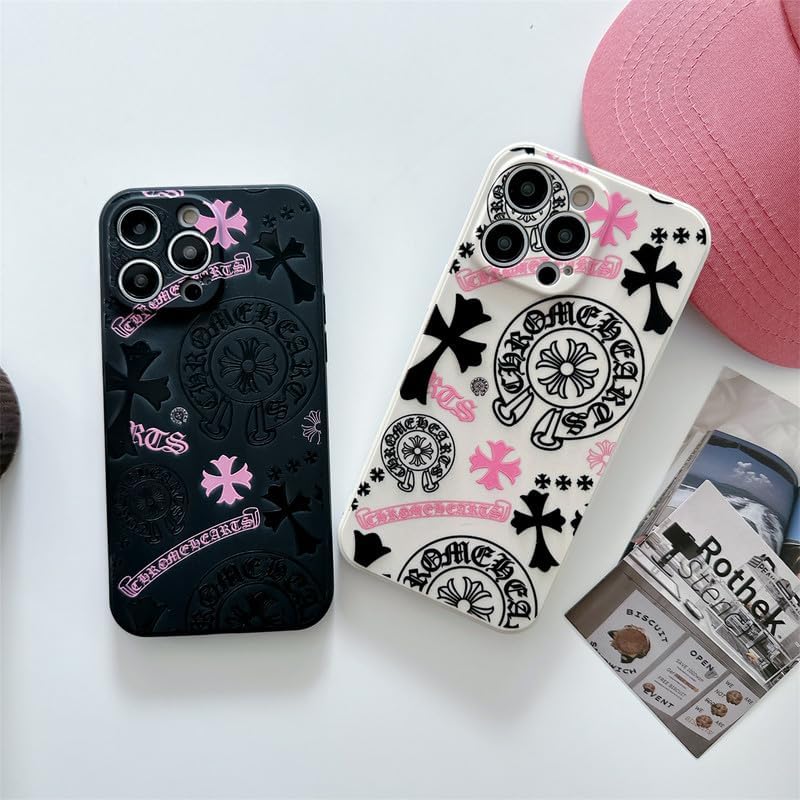cool case for iphone 14 pro max aesthetic hearts pattern shockproof ultra thin fashion phone case for boys girls teens m 3