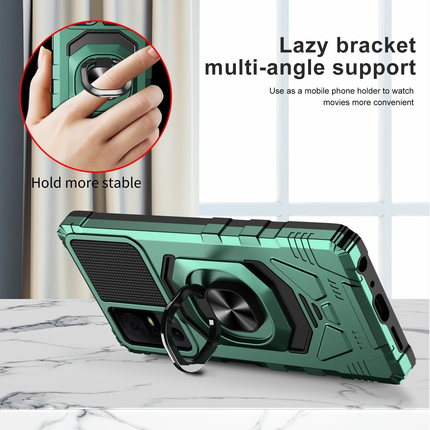 for jitterbug smart 4 casetcl 40 xl casetcl 40 t t608dl casewith tempered glass screen protectorwith ring kickstand full 3