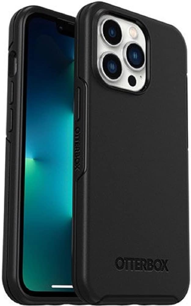 otterbox iphone 13 pro symmetry series case clear ultra sleek snaps to magsafe raised edges protect camera screen 4